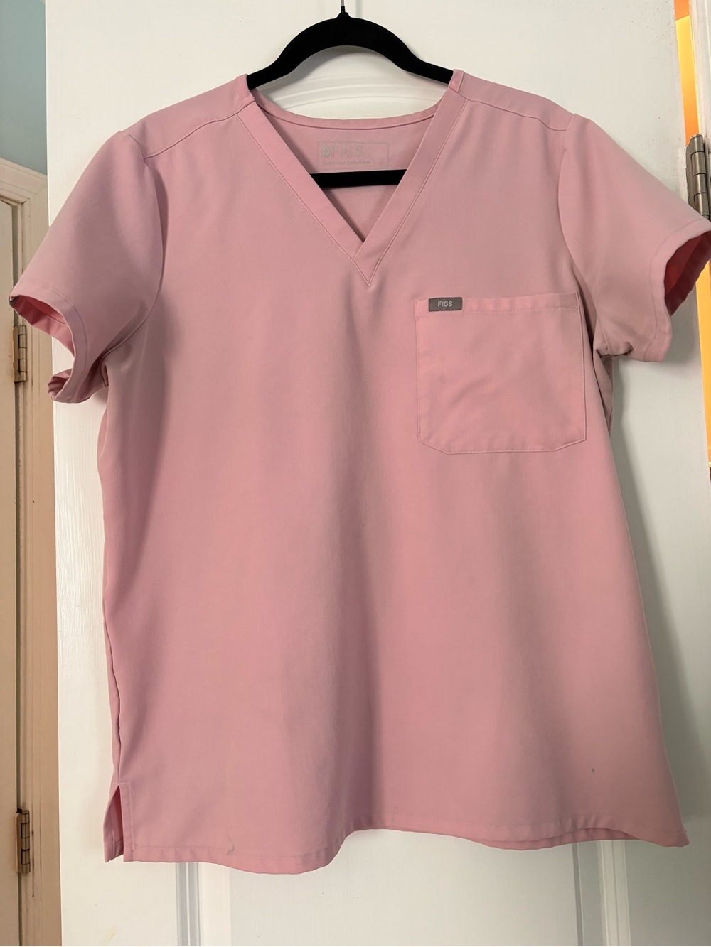 FIGS Caterina Fight Club Pink Scrub Top